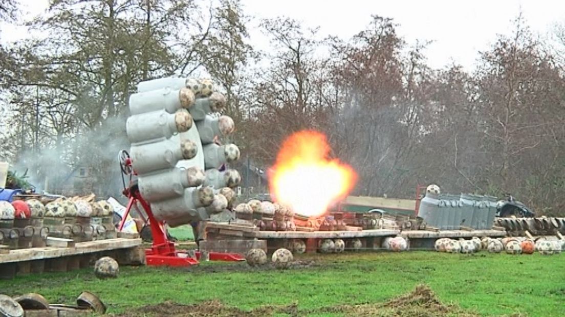 Carbidschieten in Zevenhuizen