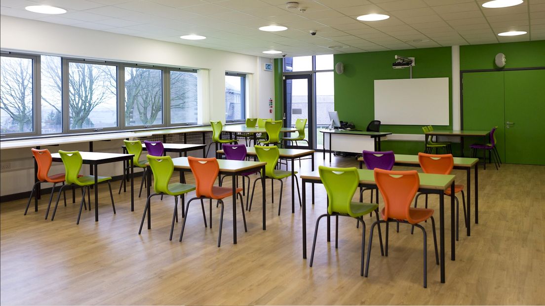 Leeg klaslokaal school