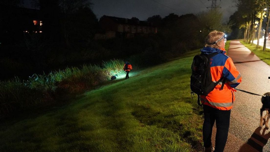 Bij de zoekactie zijn speurhonden ingezet
