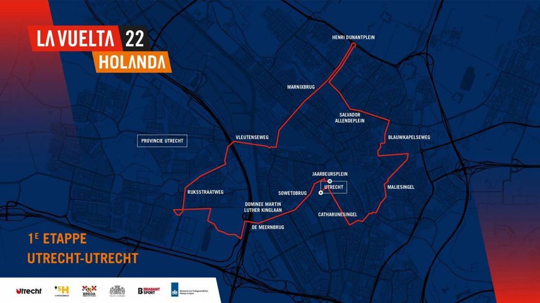 Het parcours van etappe 1