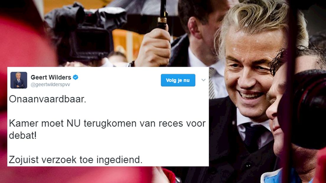 De tweet van Geert Wilders