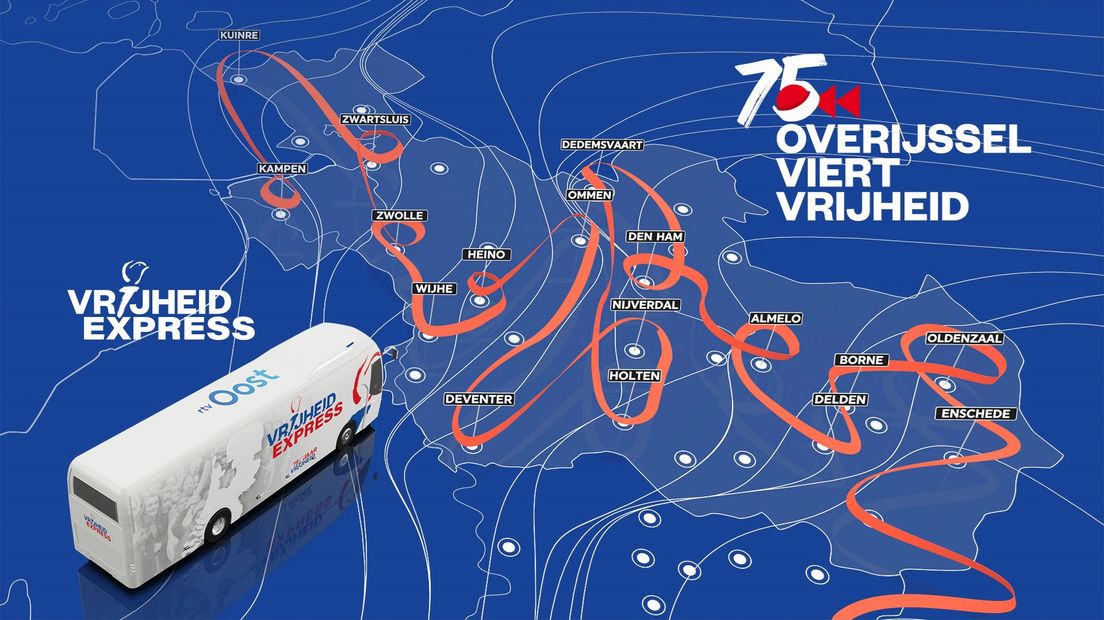 Virtuele bevrijdingstour door Overijssel