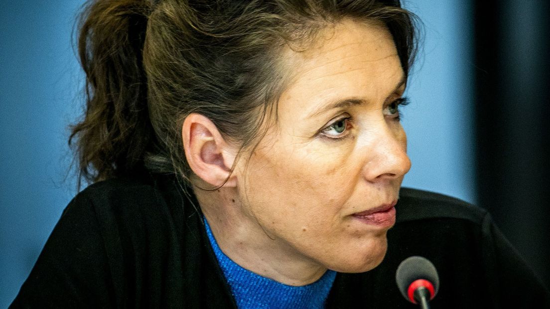 Susan Top tijdens een overleg in de Tweede Kamer