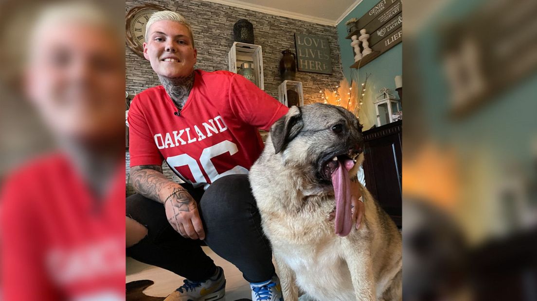 Joëlle uit Zoetermeer adopteerde hond zonder snuit: 'Elke verdient een huis' - West