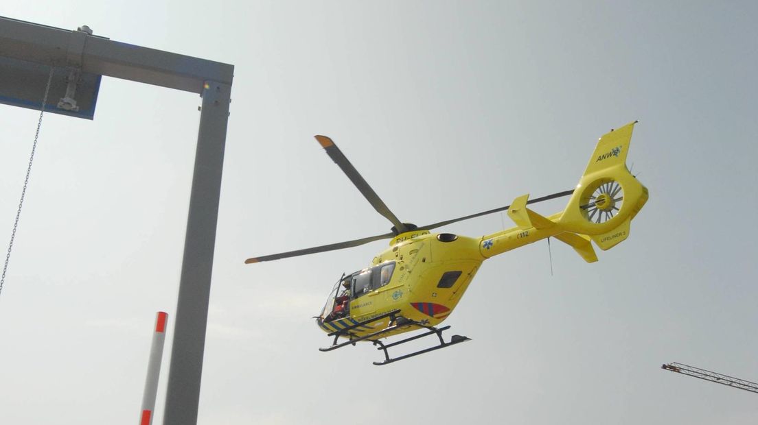 Twee traumahelikopters ingezet