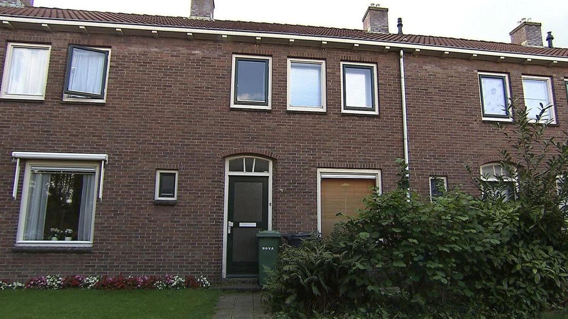De woning die werd overvallen