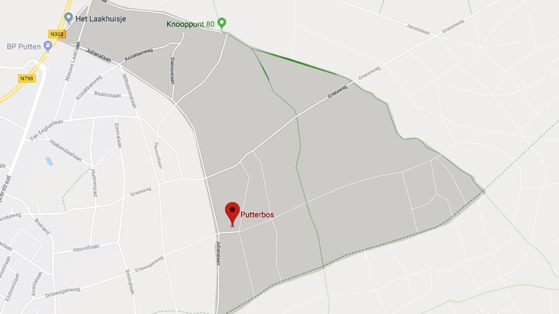 Kaart gemeente Putten