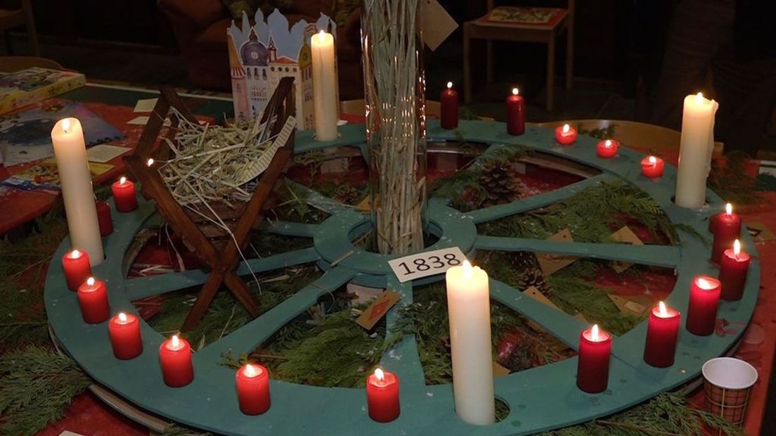Een klassieke adventskrans
