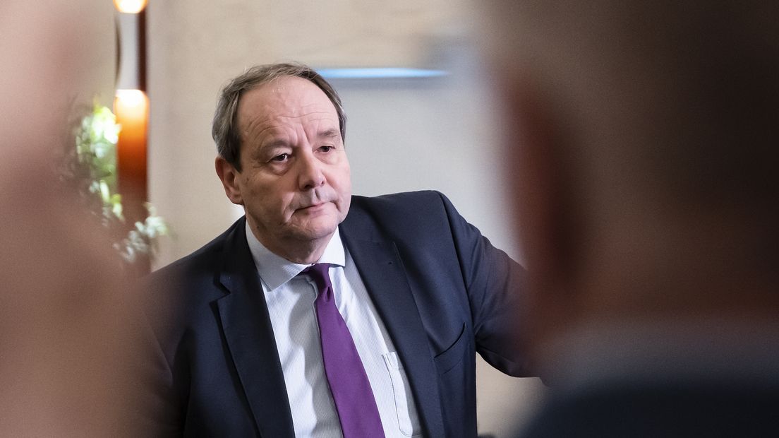 Hans Vijlbrief in Garmerwolde bij het Groninger Gasberaad