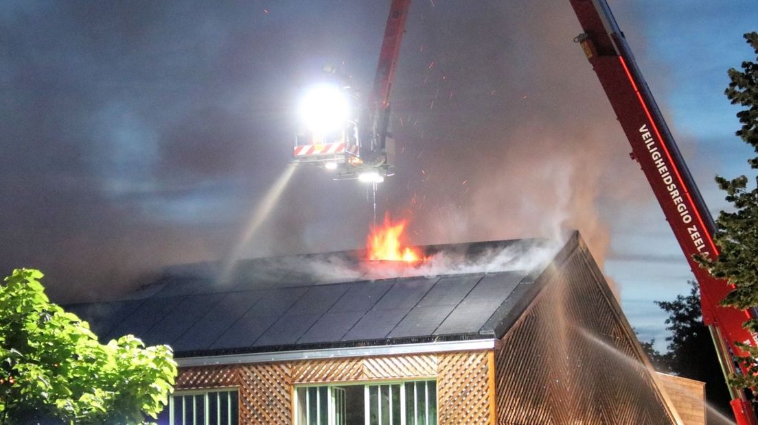 Brand zonnepanelen