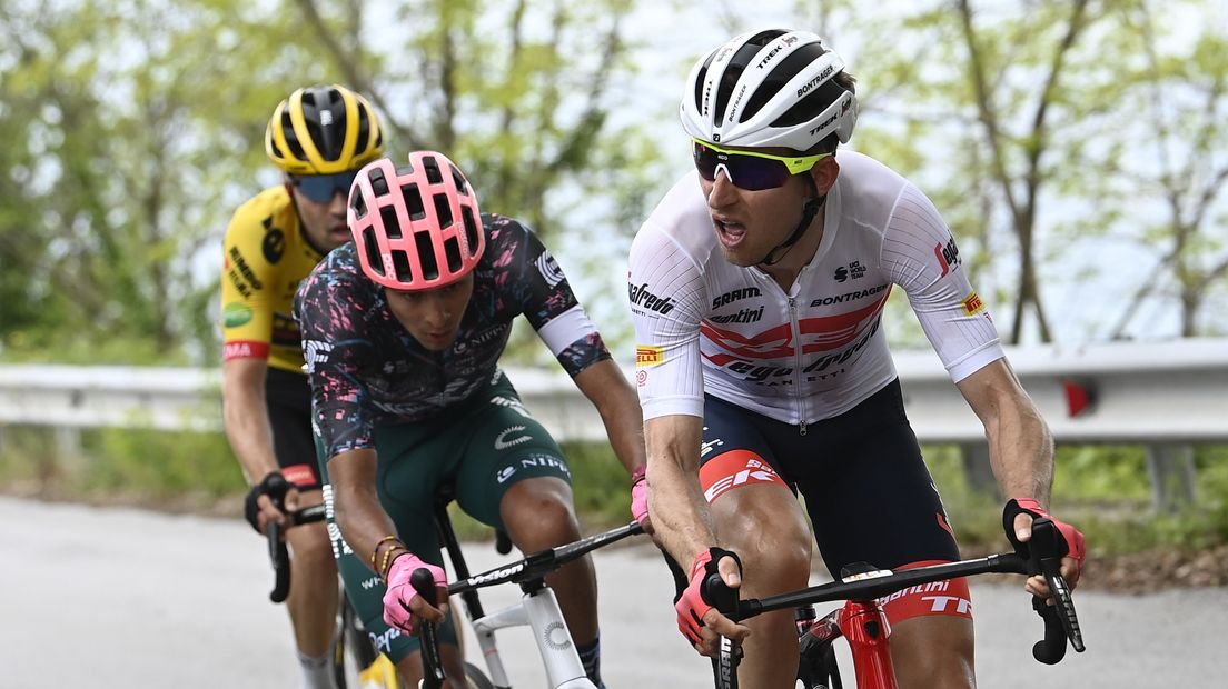 Bauke Mollema tijdens de zevende etappe in de Giro
