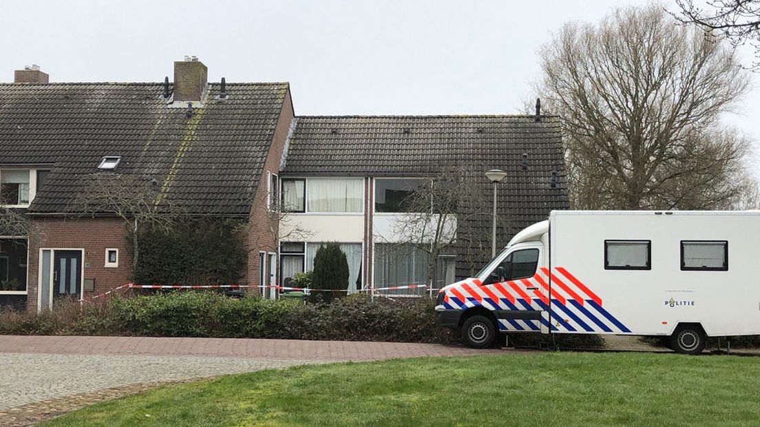 De dag na de moord was het pand afgezet voor onderzoek.