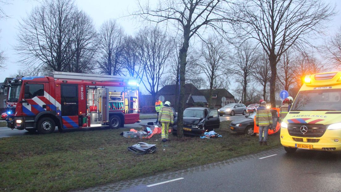 Automobilist gewond bij ongeluk bij Nieuwleusen
