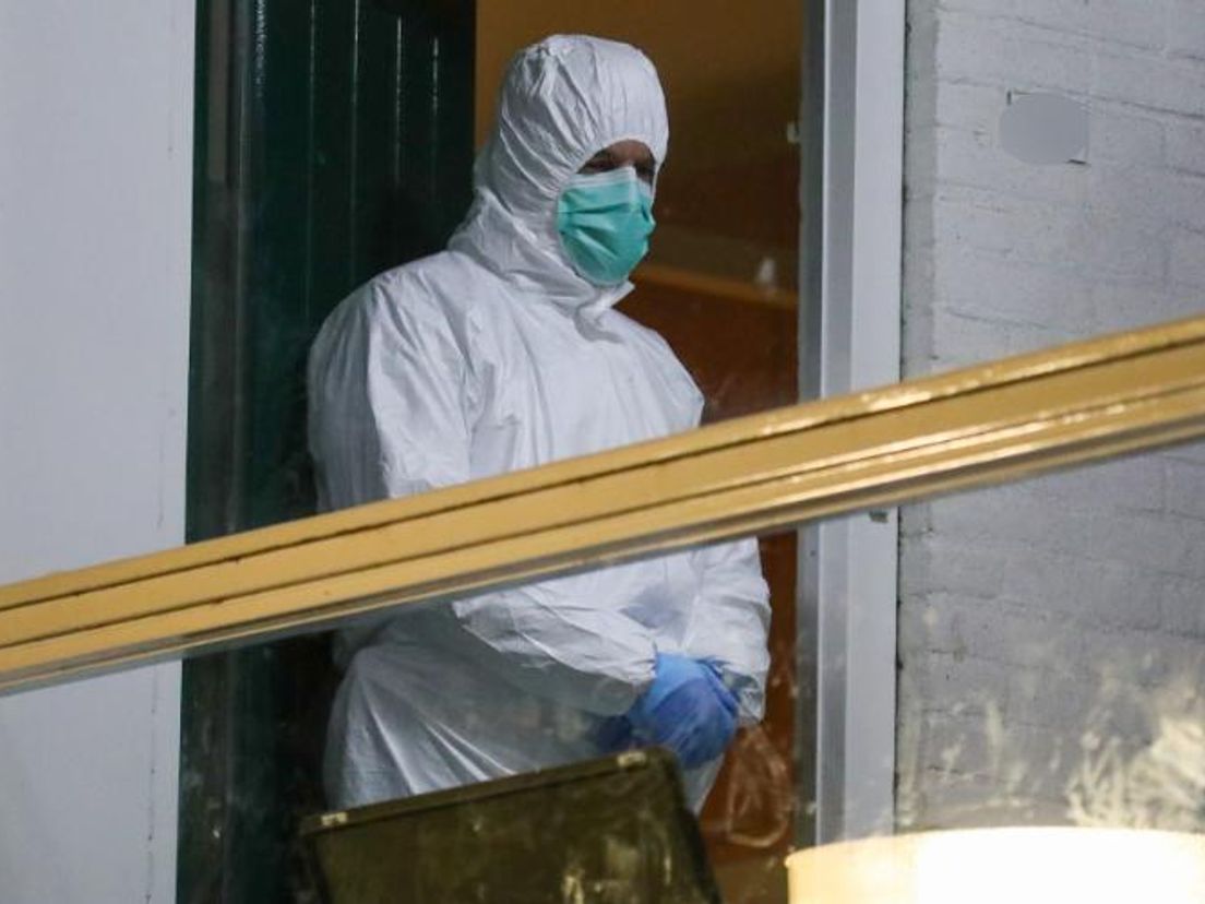 Forensisch onderzoek in de woning in Rozenburg