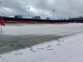 Wedstrijd Jong FC Utrecht afgelast door sneeuwval