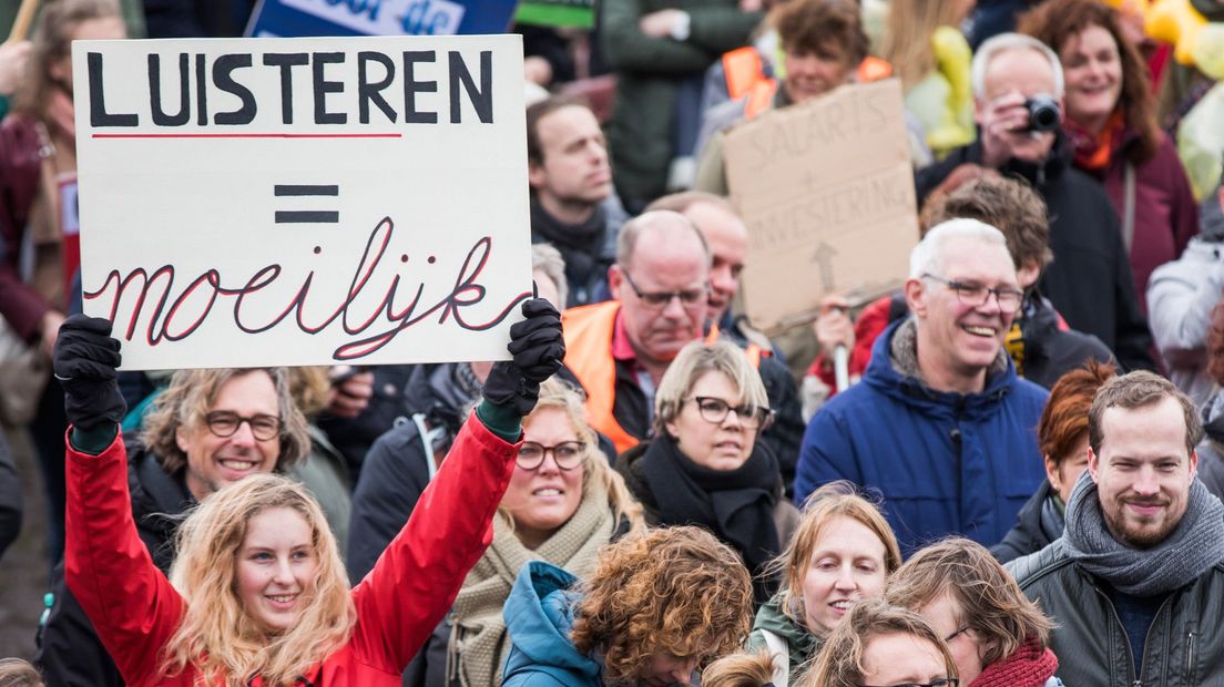 De vorige onderwijsstaking in Den Haag