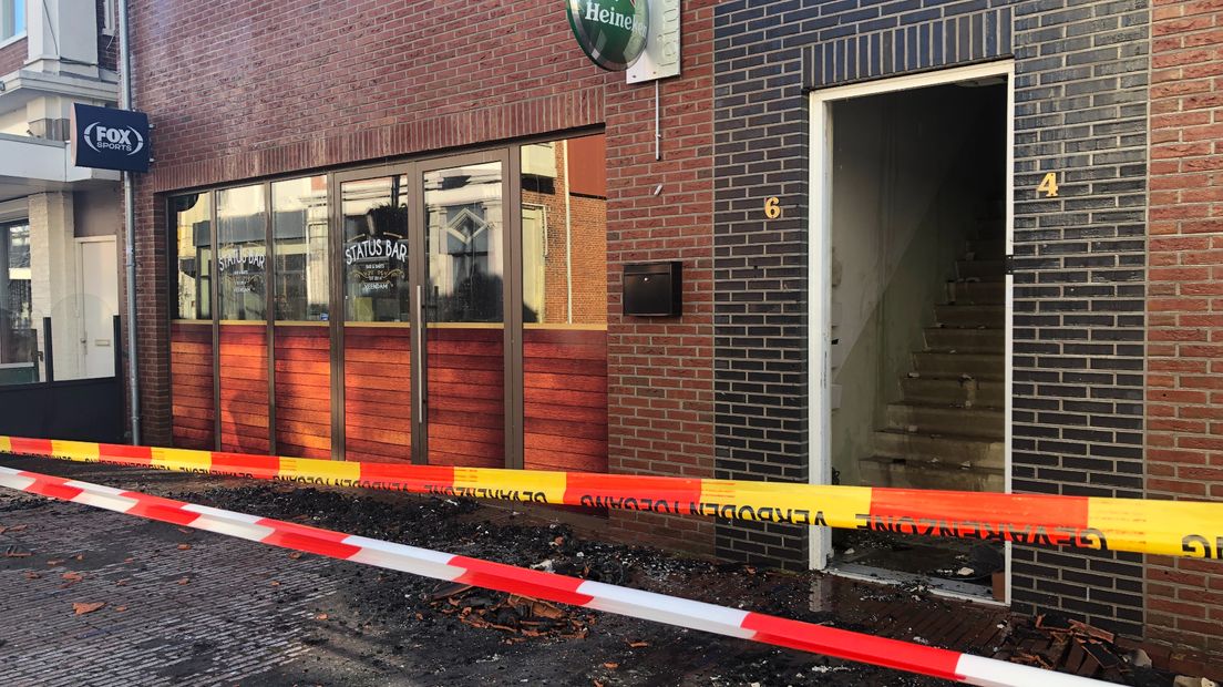 De Status Bar in Veendam, de ochtend na de brand