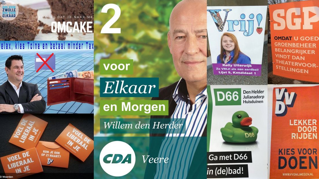 Alle tien genomineerden in de verkiezing van de slechtste verkiezingsslogan