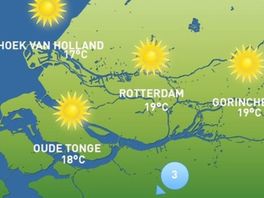 Het weer van vandaag: volop zon
