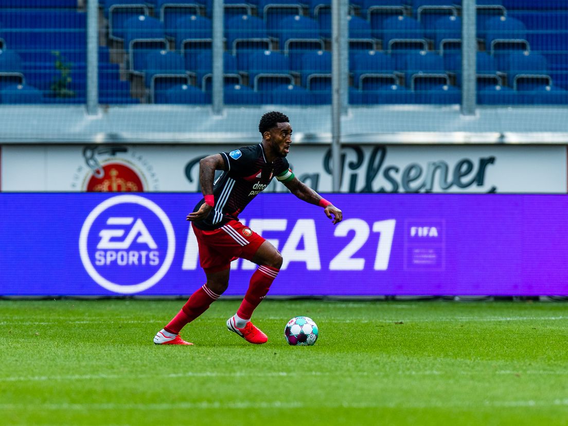Leroy Fer tijdens Feyenoord - Borussia Dortmund (VK Sportphoto)