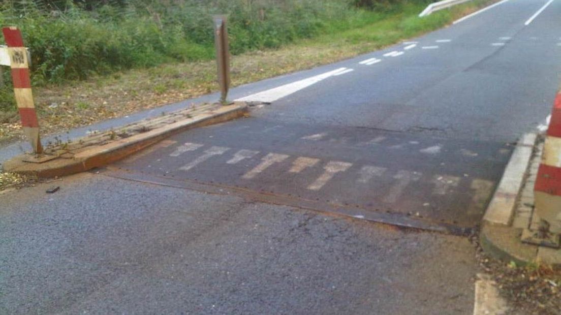 Voorbeeld van een flexdrempel
