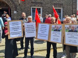 Demonstratie tegen mogelijke komst genocidemonument Enschede rustig verlopen