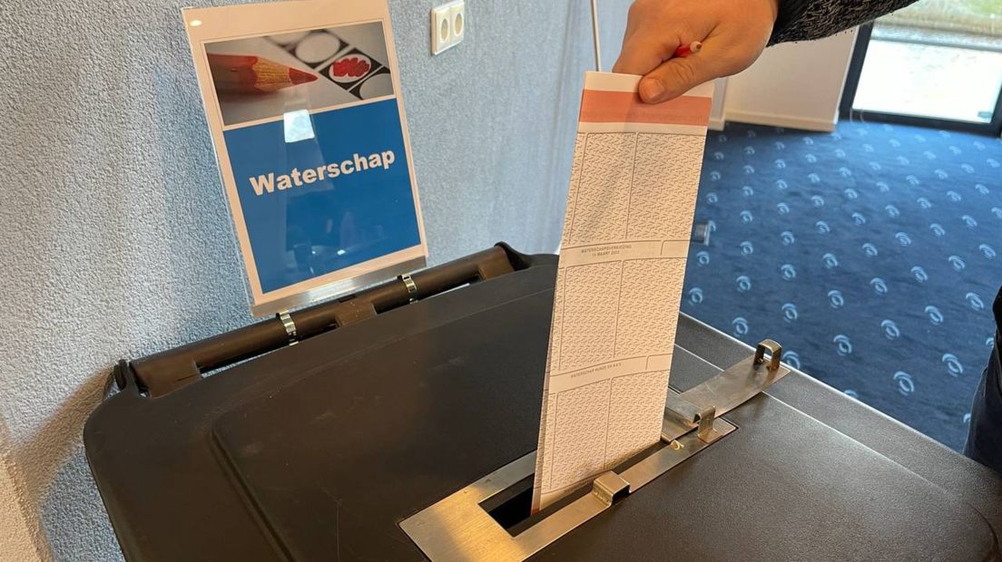 Iemand brengt zijn stem uit