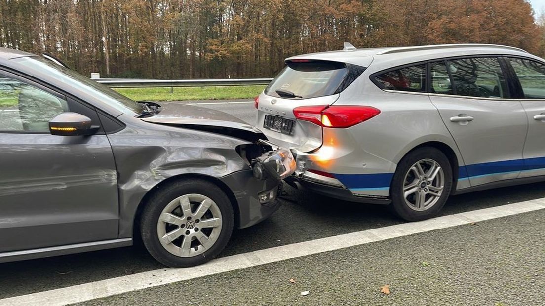 De auto had behoorlijk wat schade