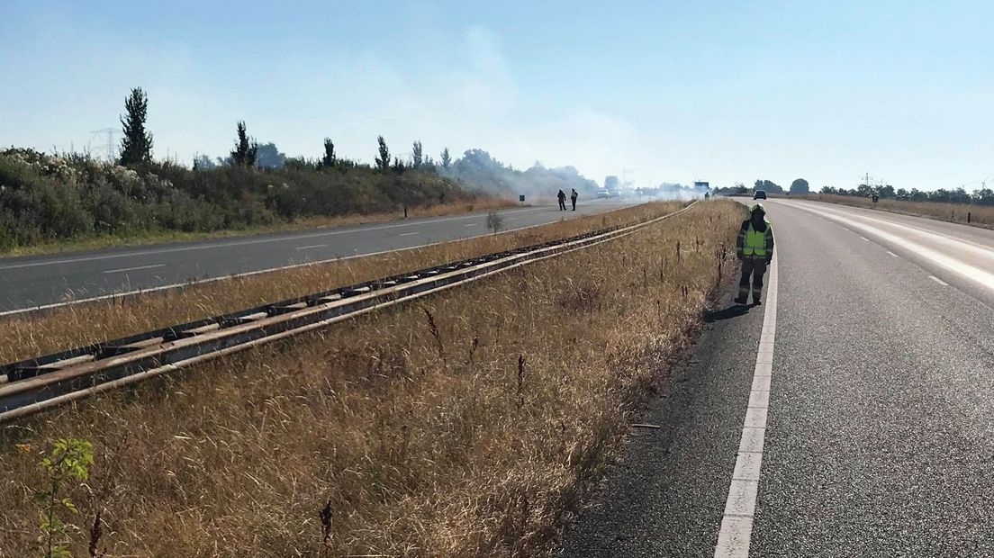 Bermbrand tussen Rilland en Krabbendijke