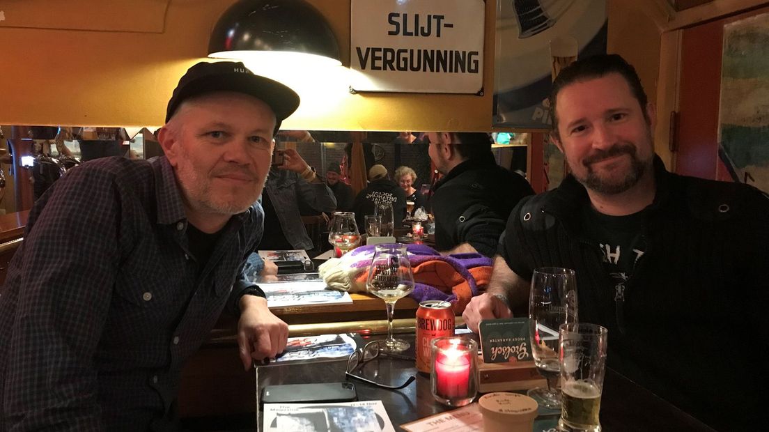 Voorbespreken in Willem Slok: vanavond heeft Marc (links) het programma bepaald.