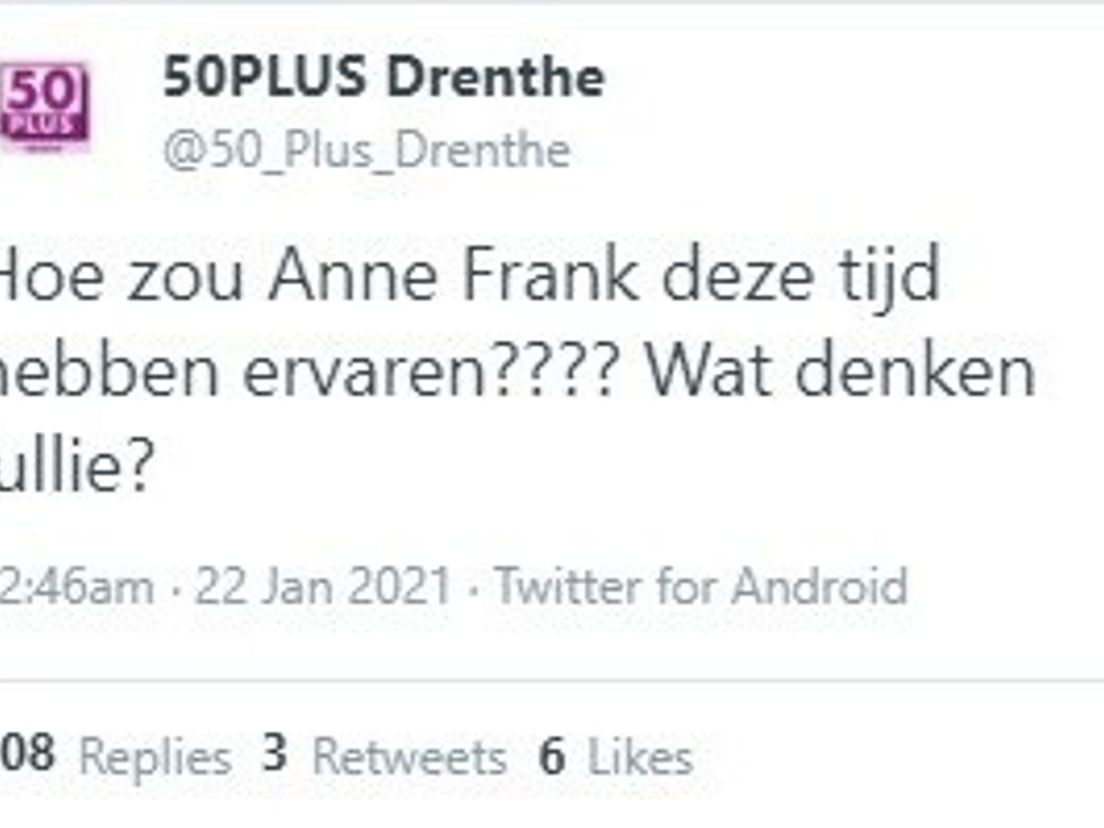 Tweet 50Plus valt in slechte aarde (Rechten: RTV Drenthe)