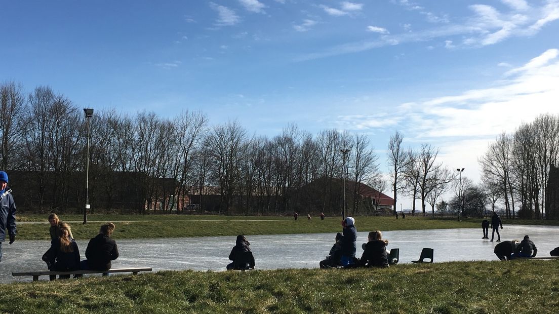 De ijsbaan in Nieuwolda