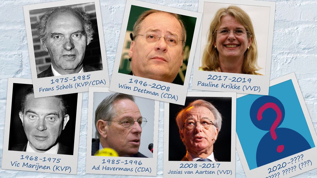 Haagse burgemeesters van 1968 tot nu | Fotobewerking: Omroep West