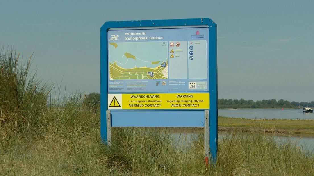 Waarschuwingsbord kruiskwal