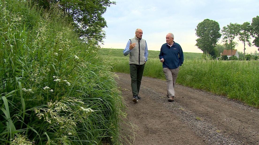 Gery de Cloedt en Johan Robesin in de Hedwigepolder