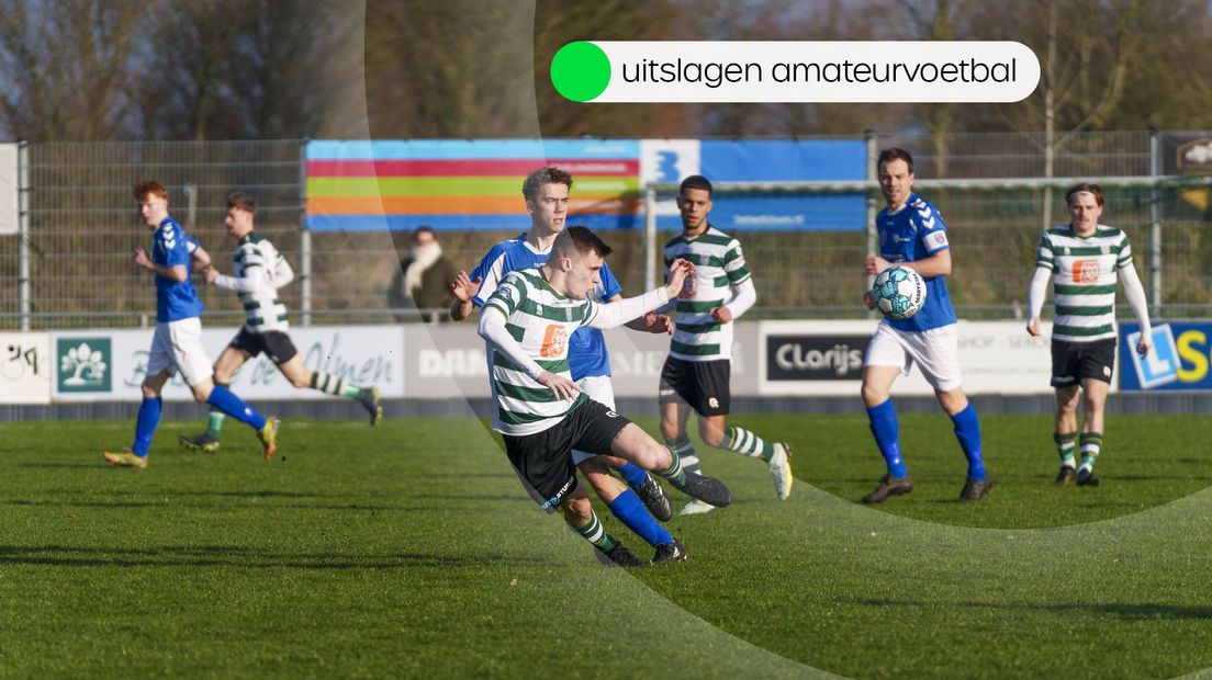 Uitslagen amateurvoetbal zaterdag 21 januari