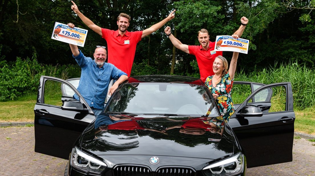 Jep en Mieke met de prijzen
