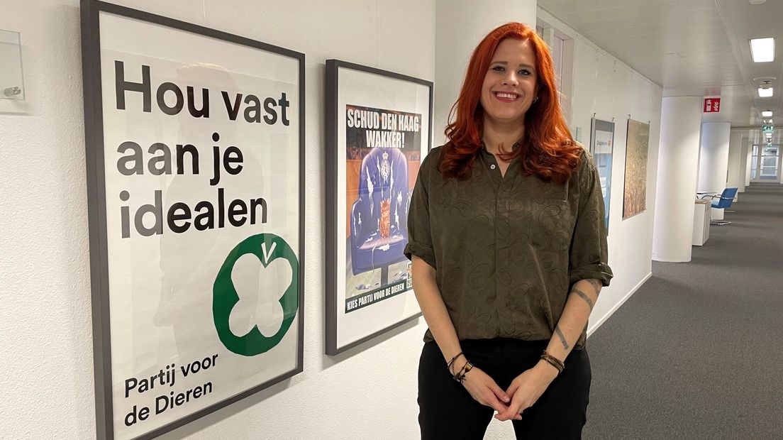 Activist Leonie Gerritsen (PvdD) wil de Haagse raad in 'Opkomen voor de rechten van elkaar Activist Leonie Gerritsen (PvdD) wil de Haagse raad in 'Opkomen voor de rechten van elkaar