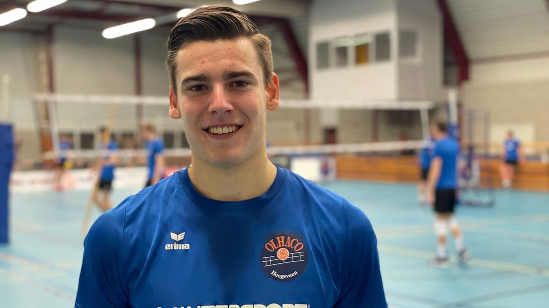 Christiaan Boer uit Hoogeveen is sinds dit seizoen aangesloten bij Heren 1