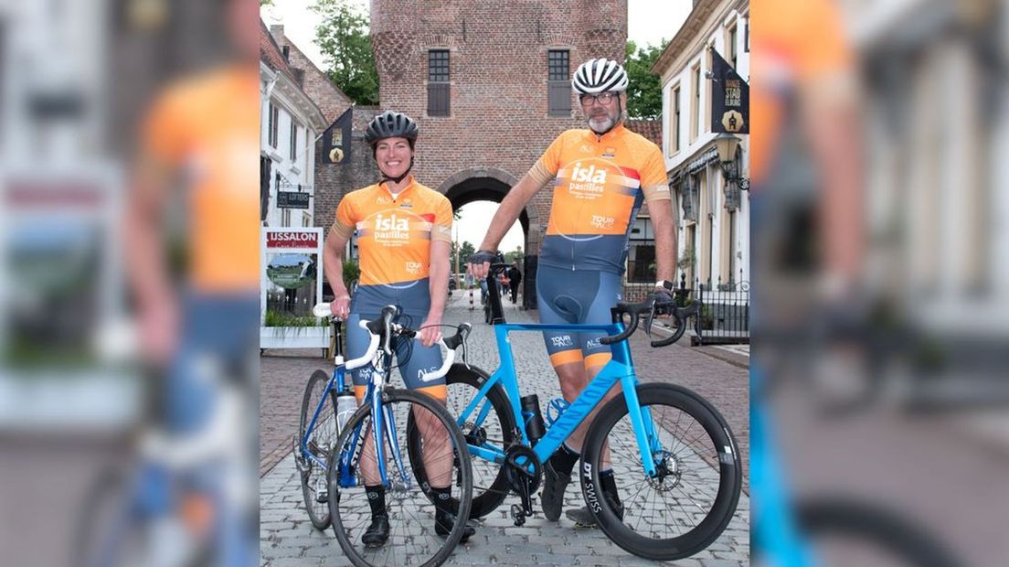 Ad en Anique doen mee aan de Tour du ALS