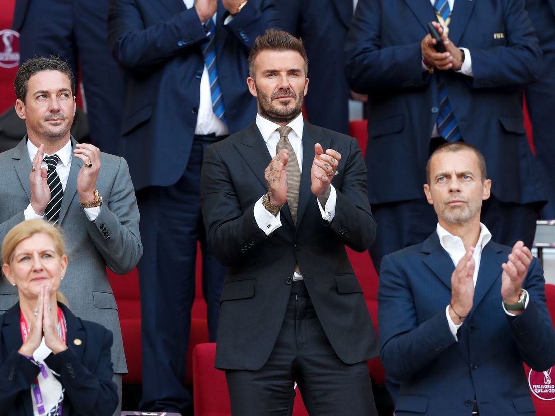 David Beckham op het WK in Qatar