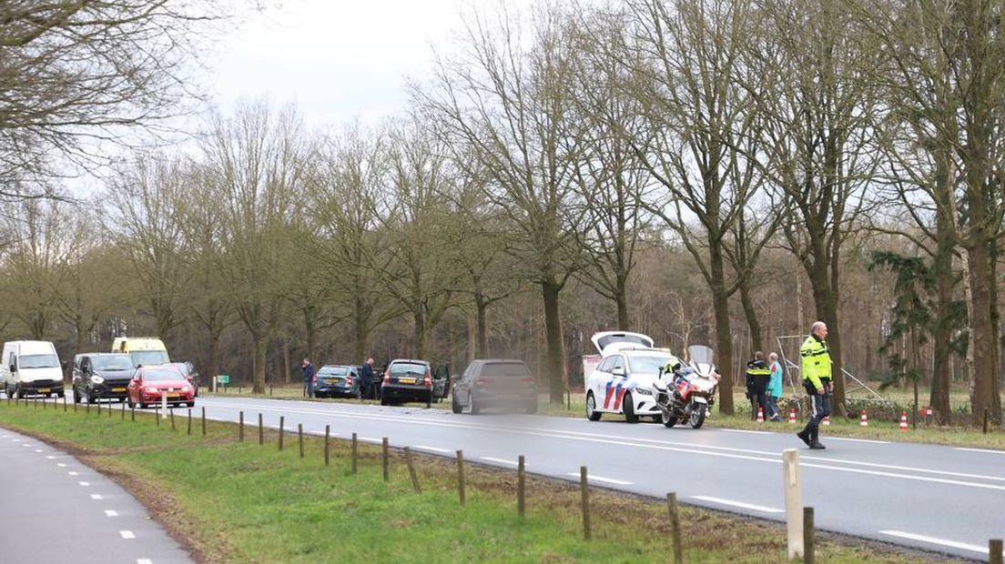 Bij de aanrijding waren vijf auto's betrokken