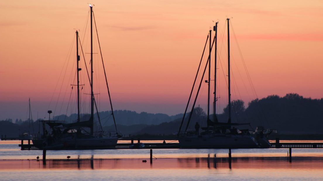 Zonsondergang Veerse Meer
