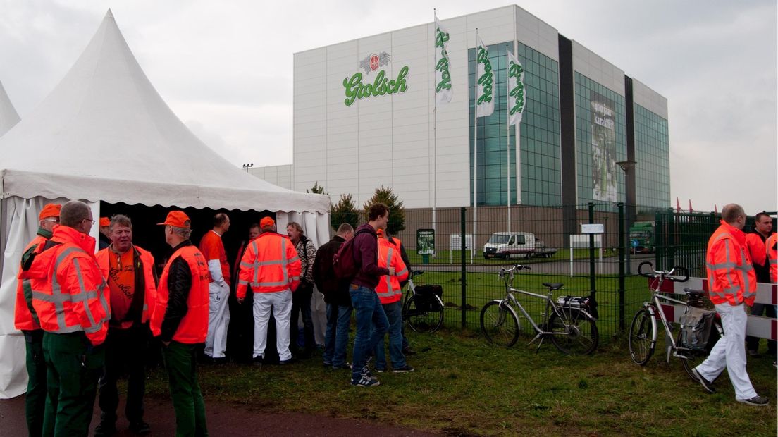 Staking bij Grolsch