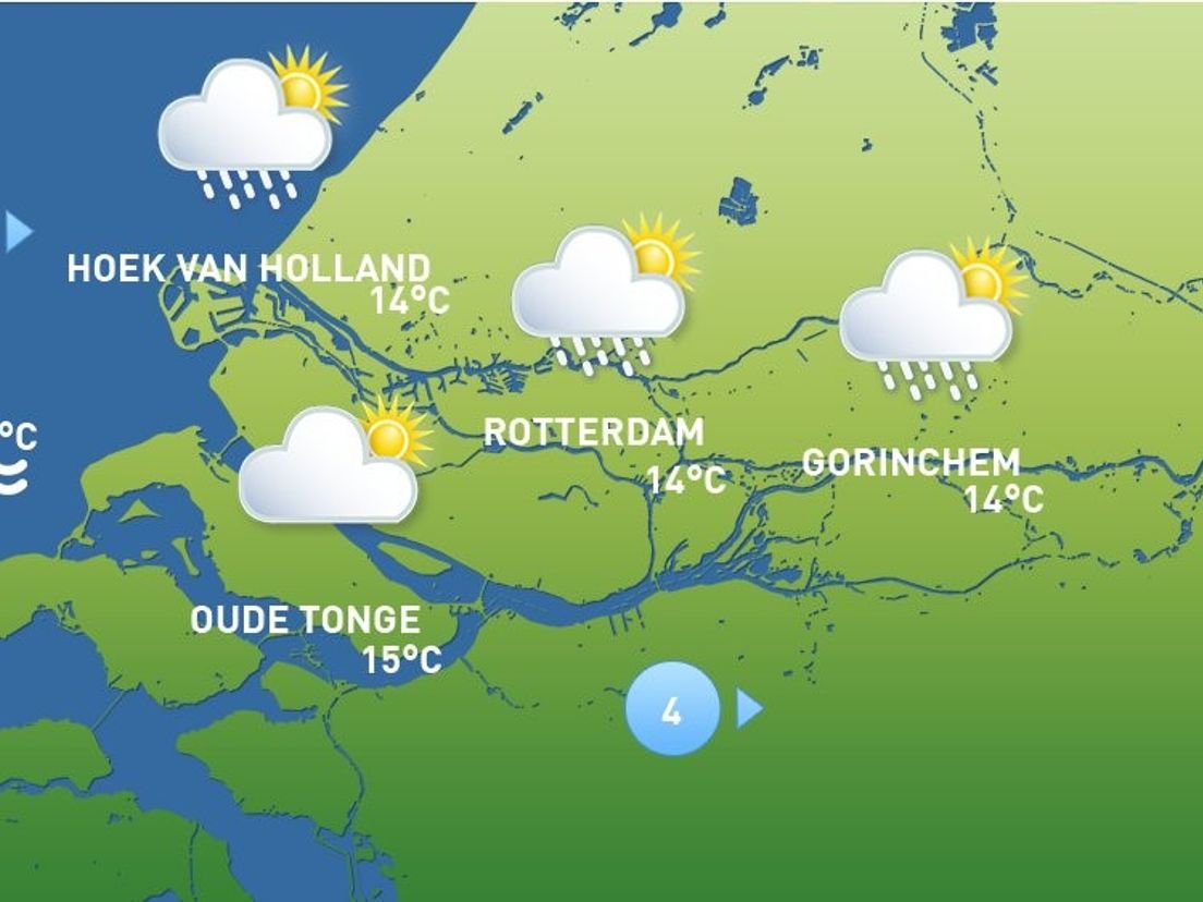 De weersverwachting van woensdag 7 oktober 2020