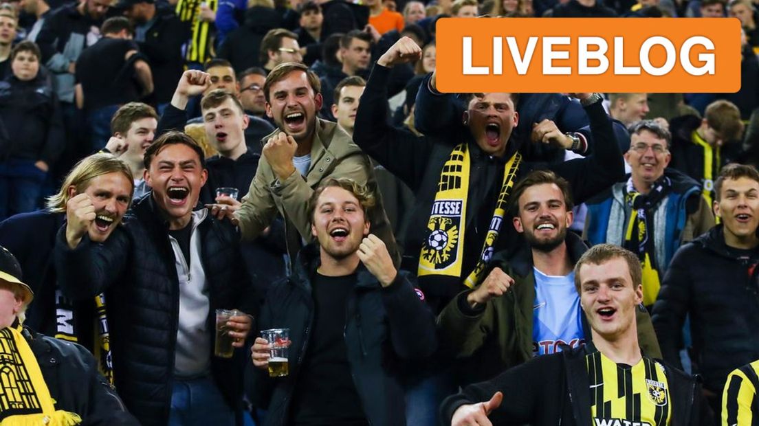 Opluchting bij de supporters van Vitesse.