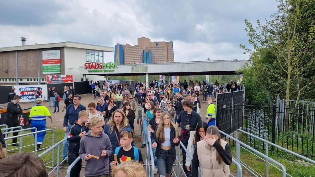 Het Stadspark wordt ontruimd
