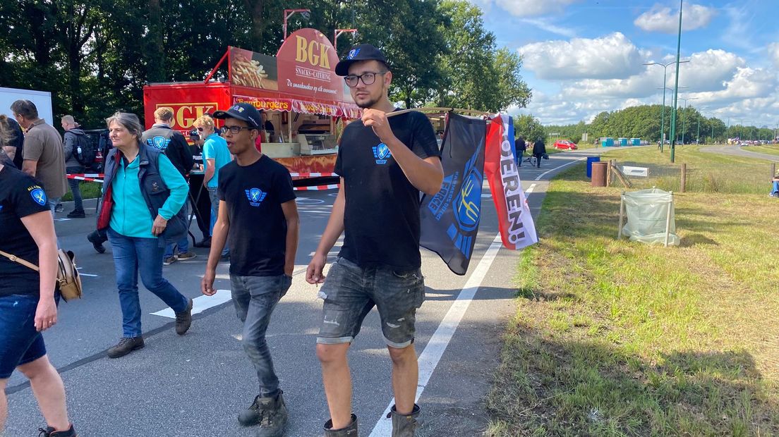 Demonstranten bij de Biltse Rading