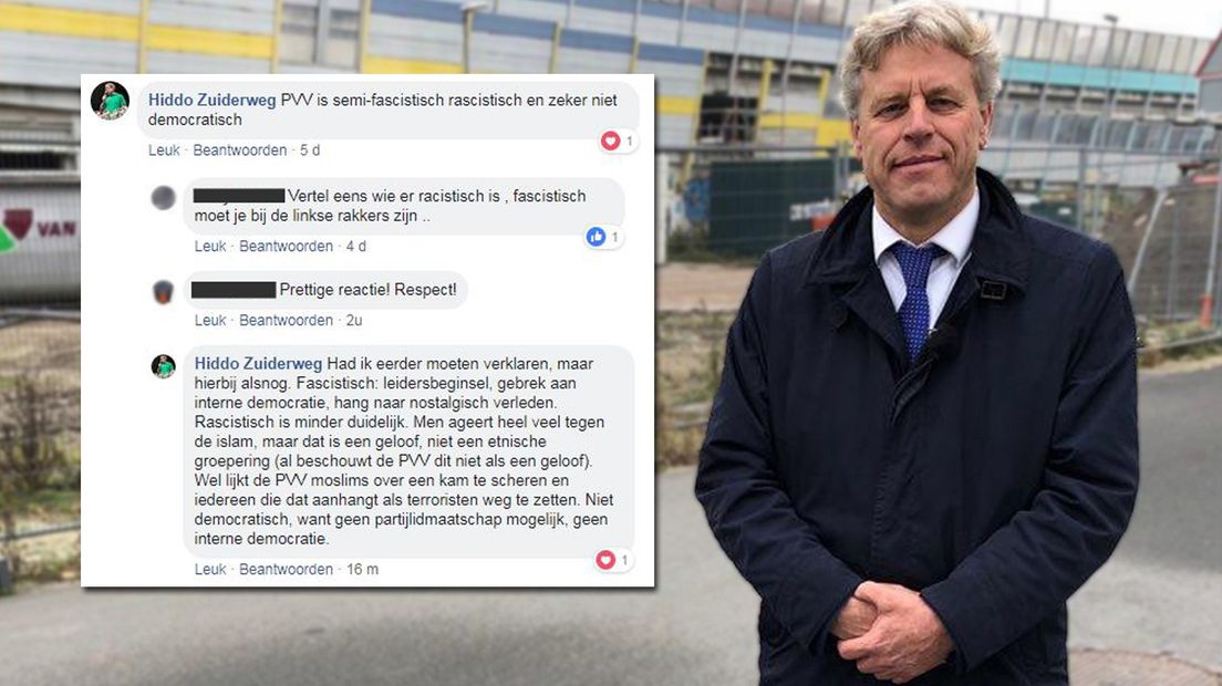 De opmerkingen op Facebook en PVV-lijsttrekker Ton van Kesteren