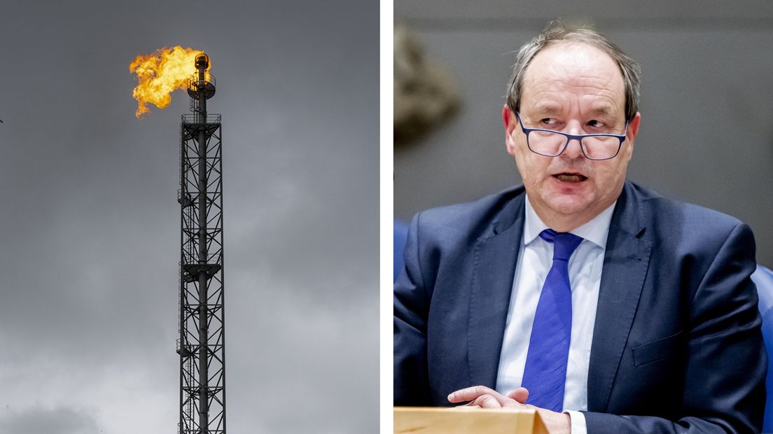 Een affakkelvlam (links) en Hans Vijlbrief